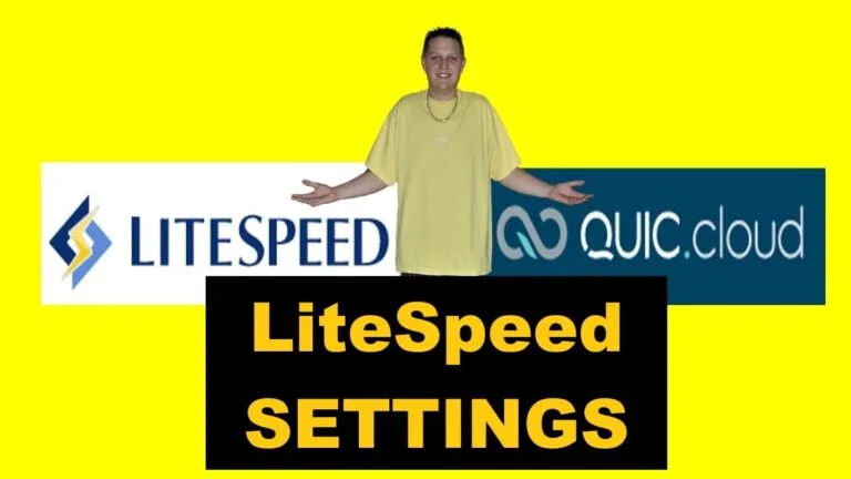 litespeed cache plugin settings