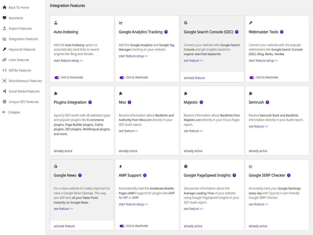 squirrly seo integration features default settings squirrly seo integration features default settings