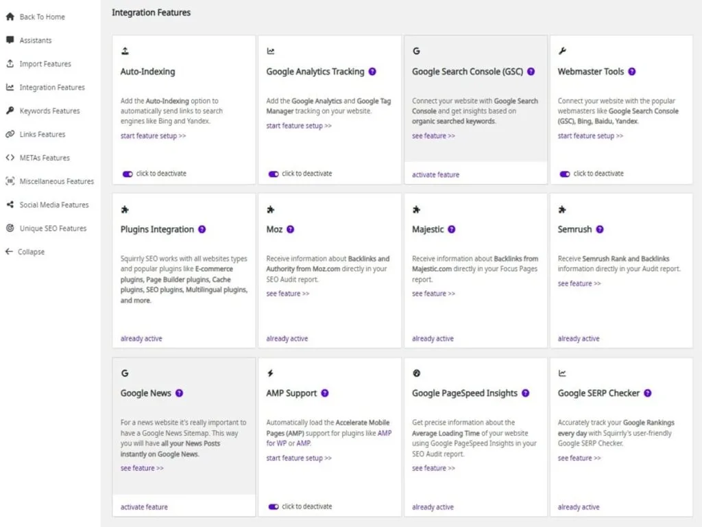 squirrly seo integration features default settings squirrly seo integration features default settings